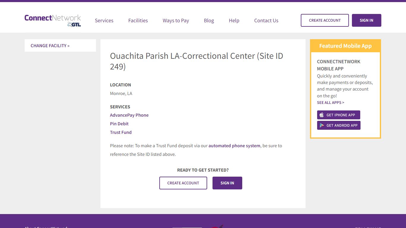 Ouachita Parish LA-Correctional Center | ConnectNetwork